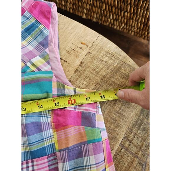 Talbots Madras Plaid Sheath Dress Women's Size 2 Preppy Nautical Party - Picture 8 of 9